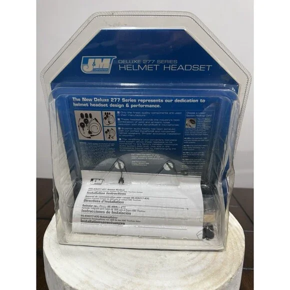 NEW J&M Helmet Headset Deluxe 277 Series Dual Mode Stereo Part# HS-ICD277-KTC